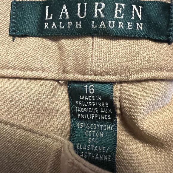 Lauren Ralph Lauren Wheat Jeans Pants Zipper Coin Pocket Vintage 90s NWT Size 16 - Picture 2 of 10